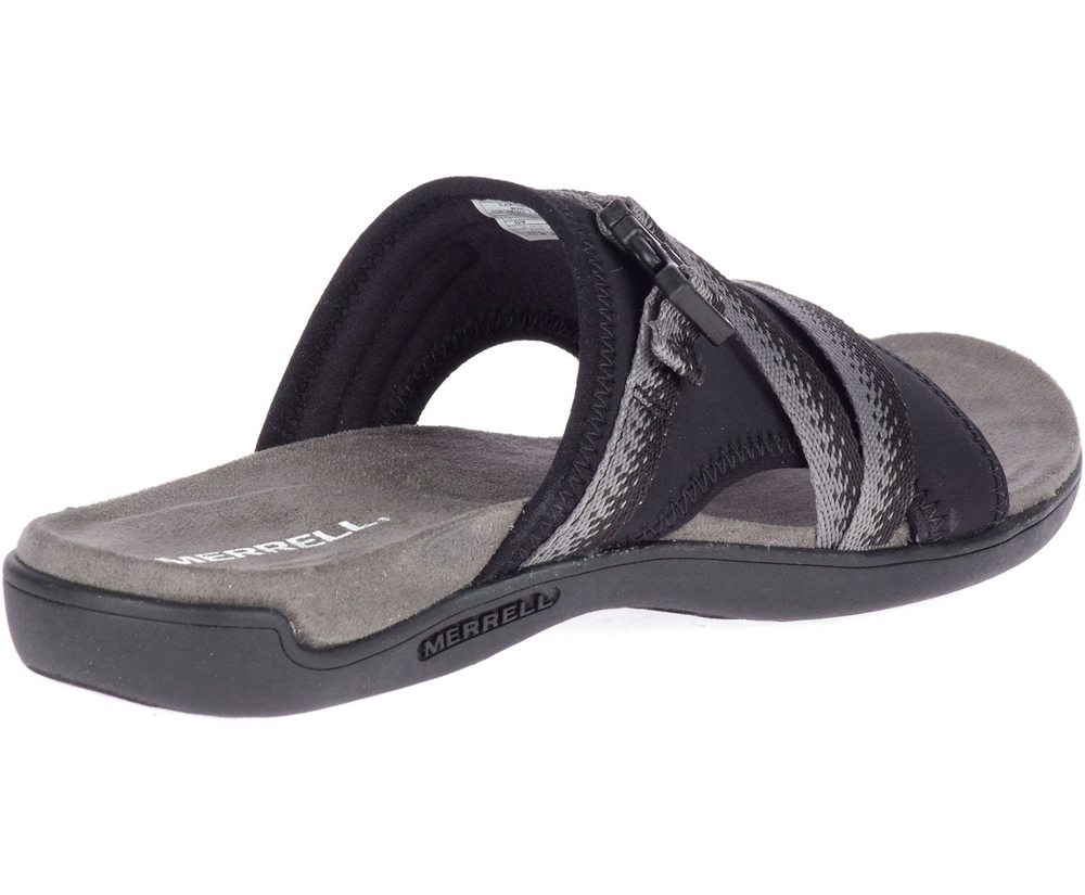 Sandalias Mujer - Merrell District Muri Slide - Negras/Gris - ASYP-39506